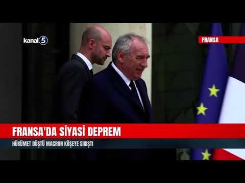 Fransa’da Siyasi Deprem | Hükümet Düştü Macron Köşeye Sıkıştı