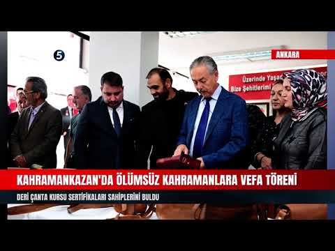 Kahramankazan’da Ölümsüz Kahramanlara Vefa töreni