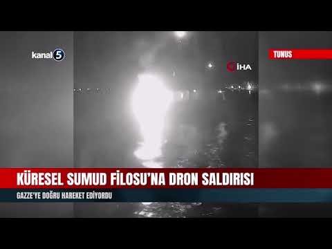 Küresel Sumud Filosu’na Dron Saldırısı | Gazze’ye Doğru Hareket Ediyordu