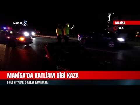 Manisa’da Katliam Gibi Kaza | 5 Ölü 6 Yaralı O Anlar Kamerada