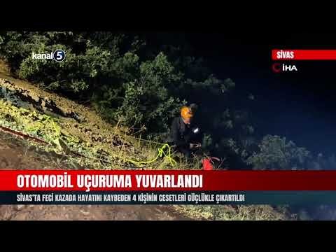 Sivas’ta Feci Kazada Hayatını Kaybeden 4 Kişinin Cesetleri Güçlükle Çıkartıldı