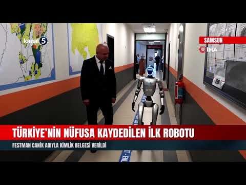 Türkiye’nin Nüfusa Kaydedilen İlk Robotu | Festman Canik Adıyla Kimlik Belgesi Verildi