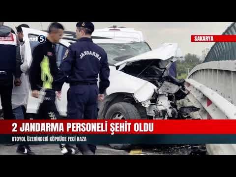 2 Jandarma Personeli Şehit Oldu | Otoyol Üzerindeki Köprüde Feci Kaza