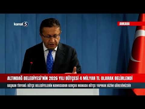Altındağ Belediyesi’nin 2026 Yılı Bütçesi 4 Milyar TL Olarak Belirlendi