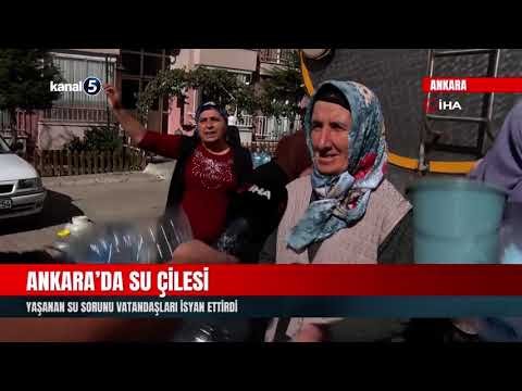 Ankara’da Su Çilesi | Yaşanan Su Sorunu Vatandaşları İsyan Ettirdi
