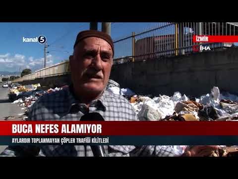 Buca Nefes Alamıyor | Aylardır Toplanmayan Çöpler Trafiği Kilitledi