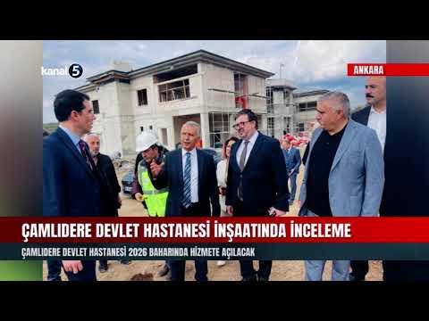 Çamlıdere Devlet Hastanesi İnşaatında İnceleme