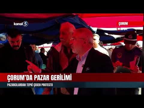 Çorum’da Pazar Gerilimi | Pazarcılardan Tepki Çeken Protesto