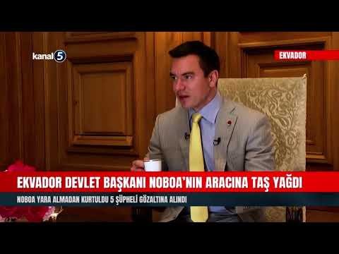 Ekvador Devlet Başkanı Noboa’nın Aracına Taş Yağdı