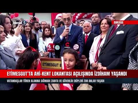 Etimesgut’ta Ahi-Kent Lokantası Açılışında İzdiham Yaşandı