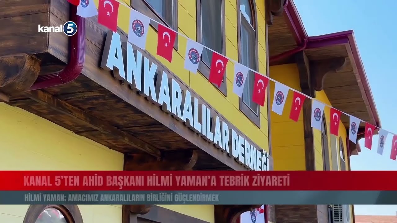 Kanal 5’ten AHİD Başkanı Hilmi Yaman’a Tebrik Ziyareti
