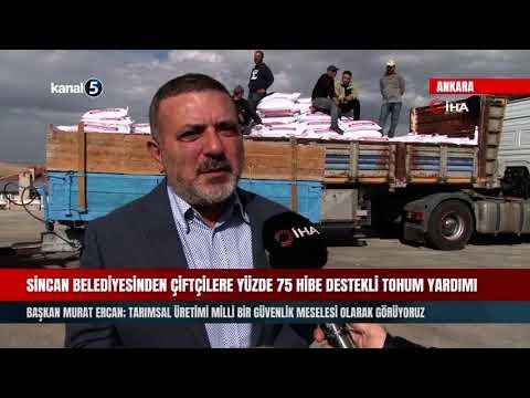 Sincan Belediyesinden çiftçilere yüzde 75 hibe destekli tohum yardımı