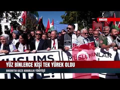 Yüz Binlerce Kişi Tek Yürek Oldu | Ankara’da Gazze Kararlılık Yürüyüşü
