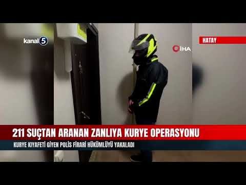 211 Suçtan Aranan Zanlıya Kurye Operasyonu