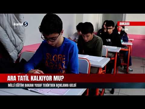 Ara Tatil Kalkıyor Mu? | Milli Eğitim Bakanı Yusuf Tekin’den Açıklama Geldi