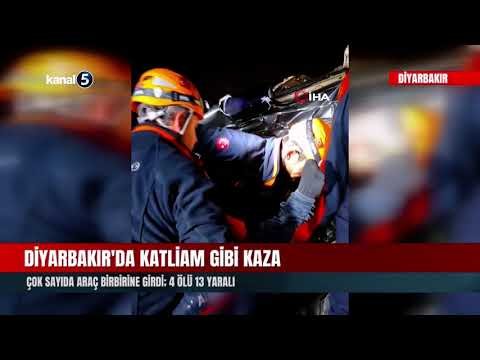 Diyarbakır’da Katliam Gibi Kaza | Çok Sayıda Araç Birbirine Girdi; 4 Ölü 13 Yaralı