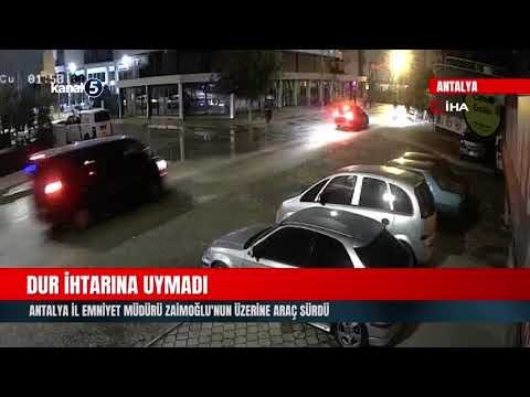 Dur İhtarına Uymadı | Antalya İl Emniyet Müdürü Zaimoğlu’nun Üzerine Araç Sürdü