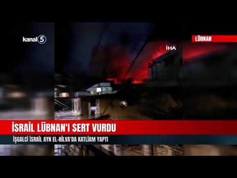 İsrail Lübnan’ı Sert Vurdu | İşgalci İsrail Ayn el-Hilva’da Katliam Yaptı