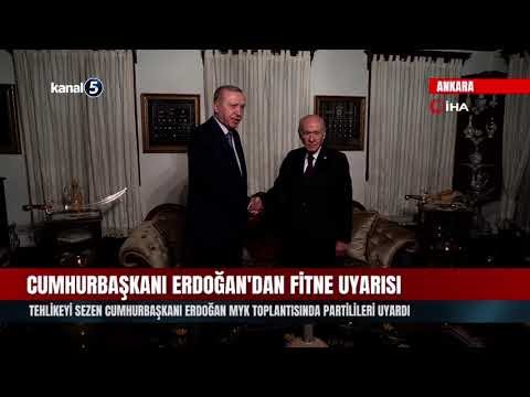 Tehlikeyi Sezen Cumhurbaşkanı Erdoğan MYK Toplantısında Partilileri Uyardı