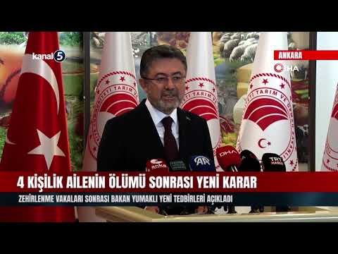 Zehirlenme Vakaları Sonrası Bakan Yumaklı Yeni Tedbirleri Açıkladı