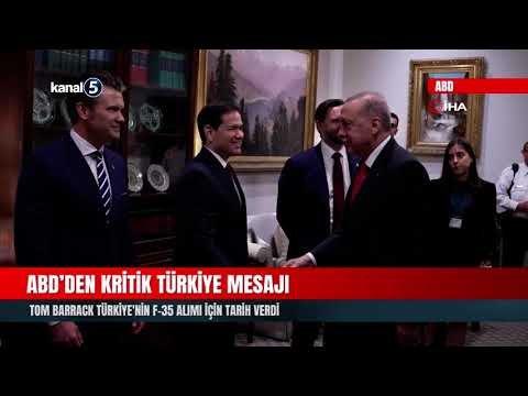 ABD’den Kritik Türkiye Mesajı | Tom Barrack Türkiye’nin F-35 Alımı İçin Tarih Verdi