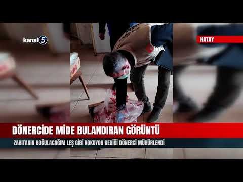 Dönercide Mide Bulandıran Görüntü | Zabıtanın Boğulacağım Leş Gibi Kokuyor Dediği Dönerci Mühürlendi