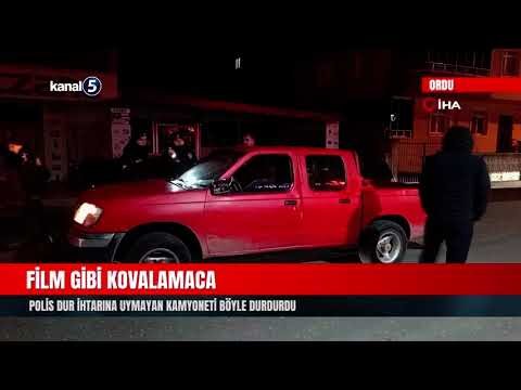 Film Gibi Kovalamaca | Polis Dur İhtarına Uymayan Kamyoneti Böyle Durdurdu