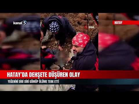 Hatay’da Dehşete Düşüren Olay | Yeğenini Diri Diri Gömüp Ölüme Terk Etti