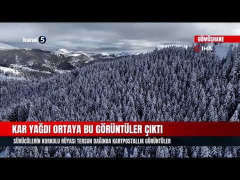 Sürücülerin Korkulu Rüyası Tersun Dağında Kartpostallık Görüntüler