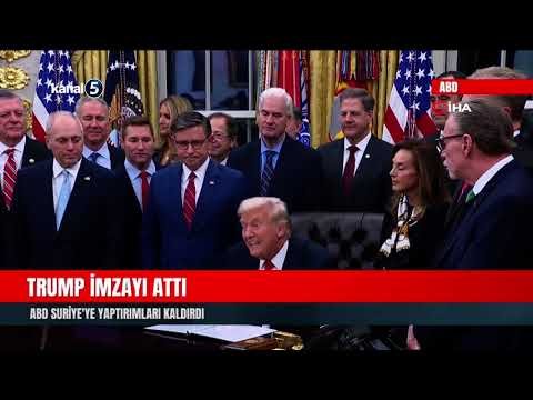 Trump imzayı attı | ABD Suriye’ye yaptırımları kaldırdı