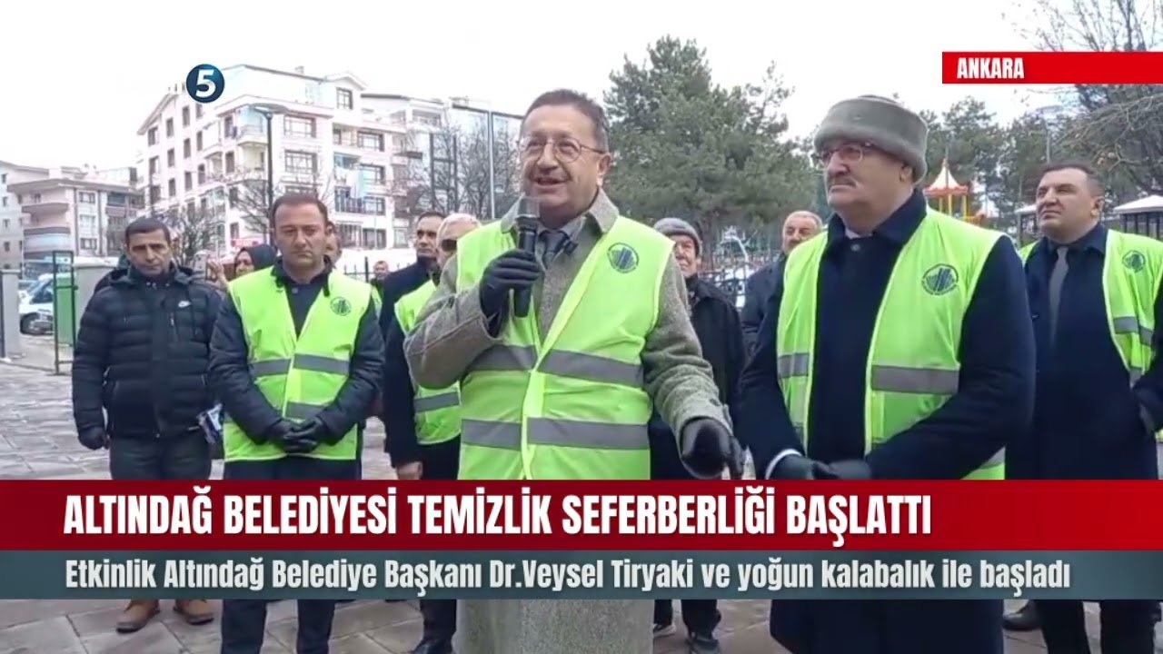 ALTINDAĞ BELEDİYESİ TEMİZLİK SEFERBERLİĞİ BAŞLATTI