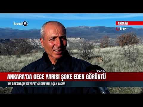 Ankara’da Gece Yarısı Şoke Eden Görüntü | İki Arkadaşın Kaydettiği Gizemli Uçan Cisim