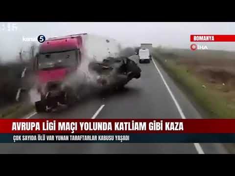Avrupa Ligi Maçı Yolunda Katliam Gibi Kaza | Çok Sayıda Ölü Var | Yunan Taraftarlar Kabusu Yaşadı