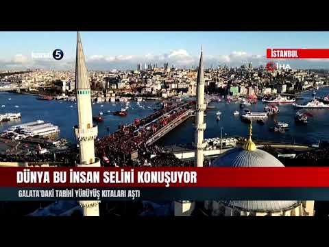 Dünya Bu İnsan Selini Konuşuyor | Galata’daki Tarihi Yürüyüş Kıtaları Aştı