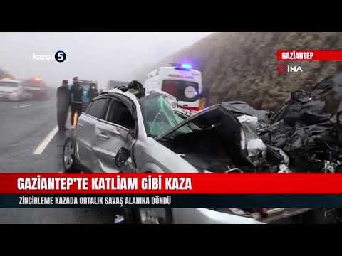 Gaziantep’te Katliam Gibi Kaza | Zincirleme Kazada Ortalık Savaş Alanına Döndü