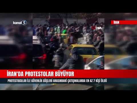 İran’da Protestocular İle Güvenlik Güçleri Arasındaki Çatışmalarda En Az 7 Kişi Öldü