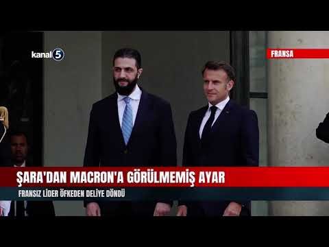 Şara’dan Macron’a Görülmemiş Ayar | Fransız Lider Öfkeden Deliye Döndü