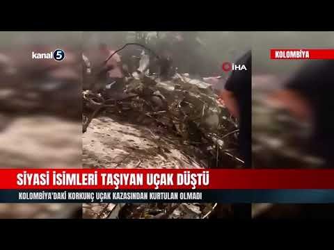 Siyasi İsimleri Taşıyan Uçak Düştü | Kolombiya’daki Korkunç Uçak Kazasından Kurtulan Olmadı