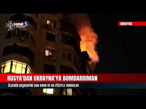 Rusya’dan Ukrayna’ya Bombardıman | Ülkenin Başkentini 500 Dron Ve 65 Füzeyle Vurdular