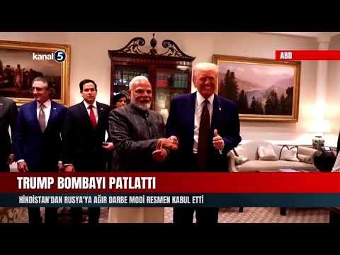 Trump Bombayı Patlattı | Hindistan’dan Rusya’ya Ağır Darbe | Modi Resmen Kabul Etti