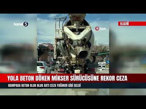 Yola Beton Döken Mikser Sürücüsüne Rekor Ceza