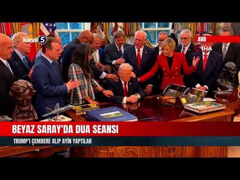Beyaz Saray’da Dua Seansı | Trump’ı Çembere Alıp Ayin Yaptılar