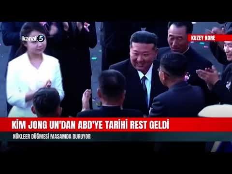 Kim Jong Un’dan ABD’ye Tarihi Rest Geldi | Nükleer Düğmesi Masamda Duruyor