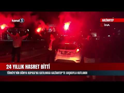 24 Yıllık Hasret Bitti | Türkiye’nin Dünya Kupası’na Katılması Gaziantep’te Coşkuyla Kutlandı