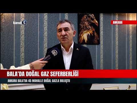 Ankara Bala’da 45 Mahalle Doğal Gazla Buluştu