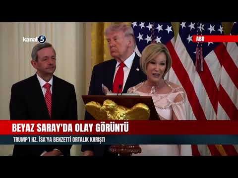 Beyaz Saray’da Olay Görüntü | Trump’ı Hz. İsa’ya Benzetti Ortalık Karıştı