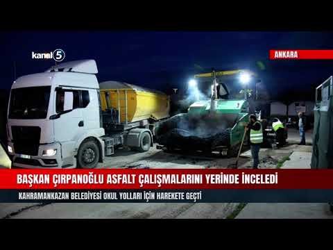 Kahramankazan Belediye Başkanı Çırpanoğlu Asfalt Çalışmalarını Yerinde İnceledi