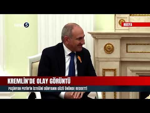 Kremlin’de olay görüntü | Paşinyan Putin’in isteğini dünyanın gözü önünde reddetti