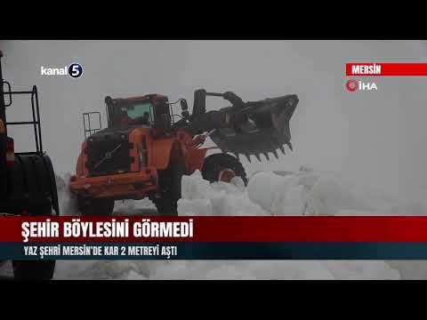 Şehir Böylesini Görmedi | Yaz Şehri Mersin’de Kar 2 Metreyi Aştı