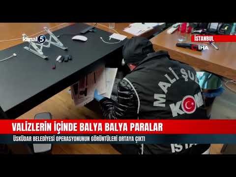 Valizlerin İçinde Balya Balya Paralar | Üsküdar Belediyesi Operasyonunun Görüntüleri Ortaya Çıktı